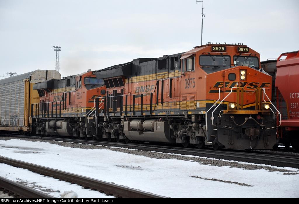 Eastbound vehicle train